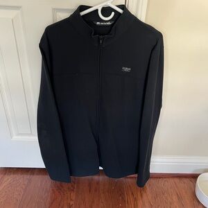 Travis Mathew Black Full-Zip Sweater